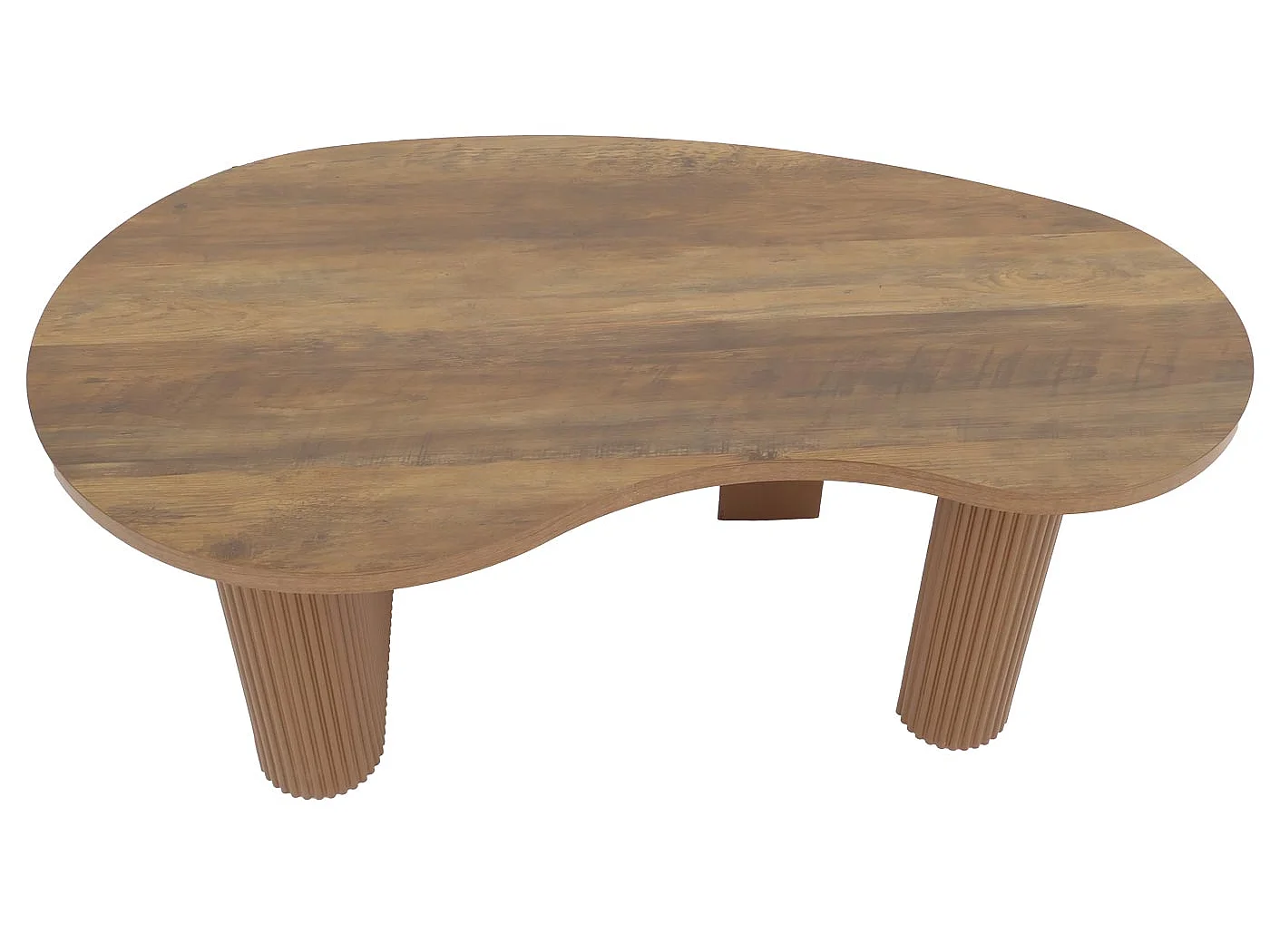 Couchtisch MCW-O29, Holzoptik braun