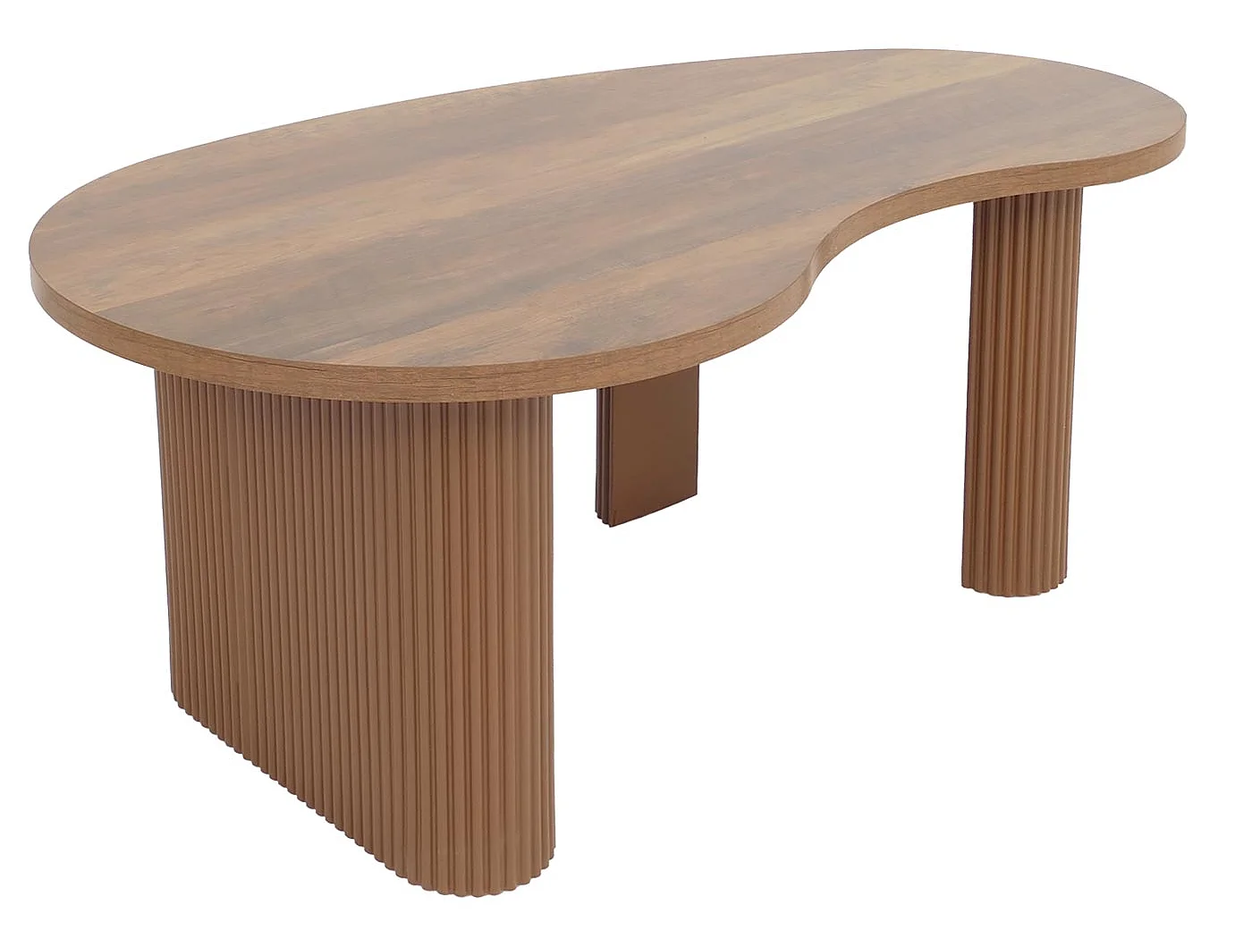 Couchtisch MCW-O29, Holzoptik braun