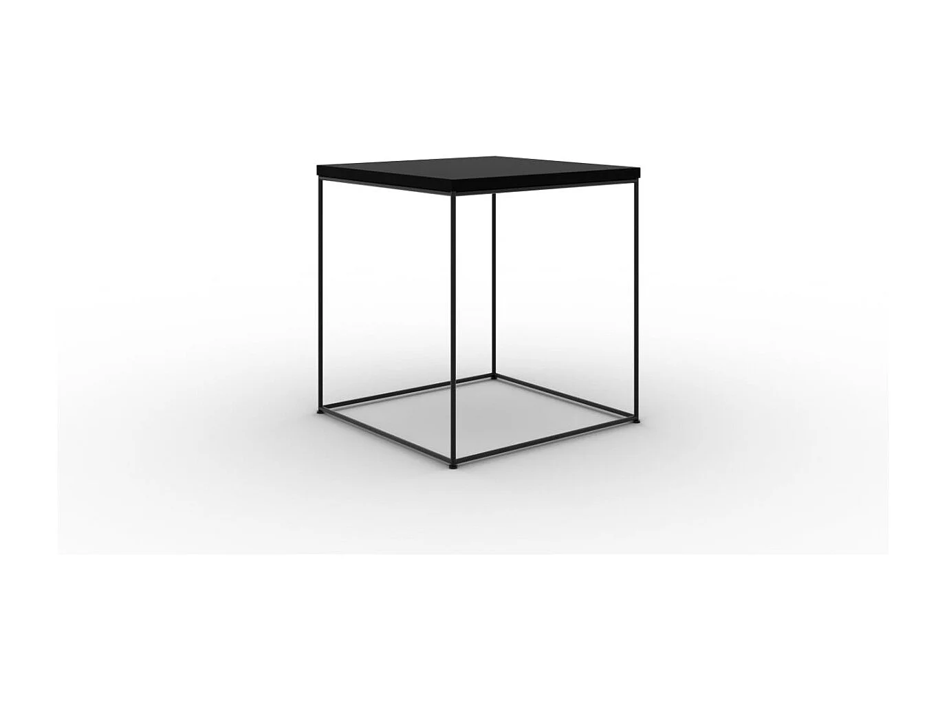 Table de canapé Arina/Métal/Contreplaqué/Noire