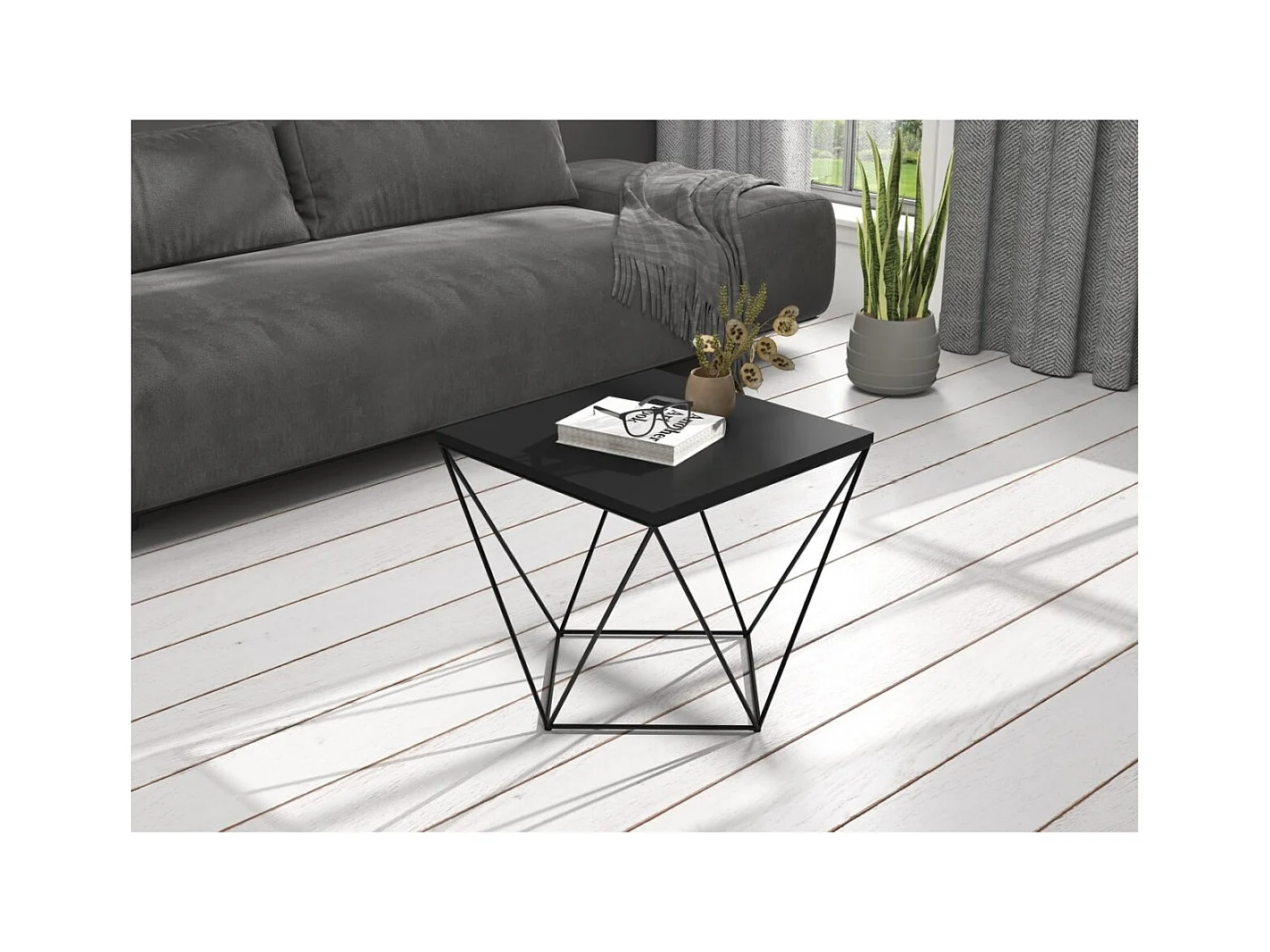 Table Casse Dana/Contreplaqué/Métal/Noir