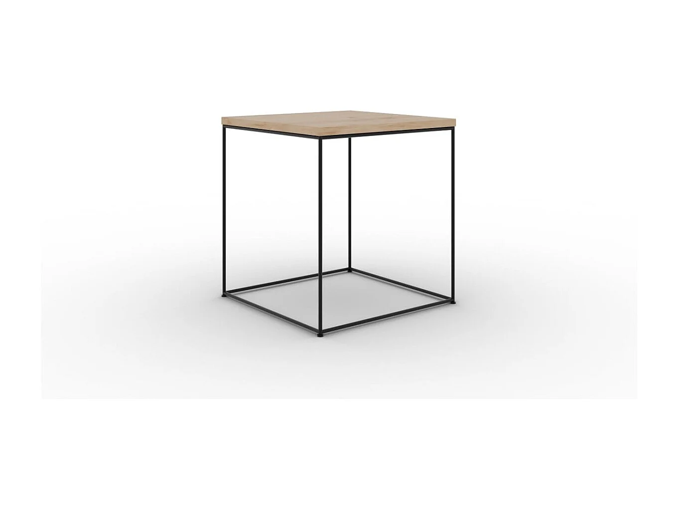 Table de canapé Arina/Métal/Contreplaqué/Brun