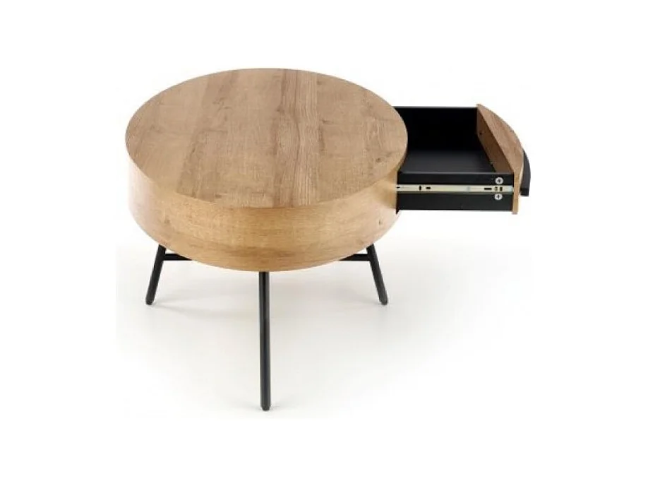 Tavolino Carolina/MDF/Metallo/Marrone