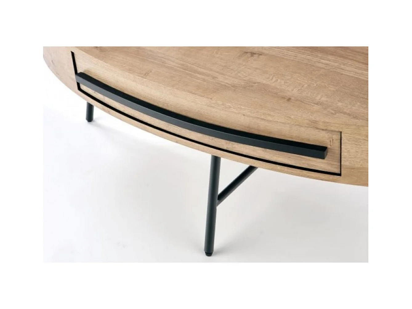 Tavolino Carolina/MDF/Metallo/Marrone