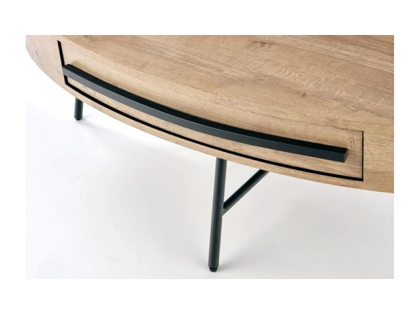 Tavolino Carolina/MDF/Metallo/Marrone