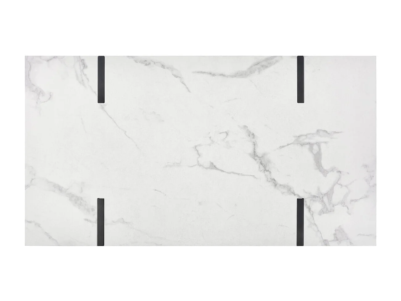 Tavolino Blanca/MDF/Acciaio/Bianco