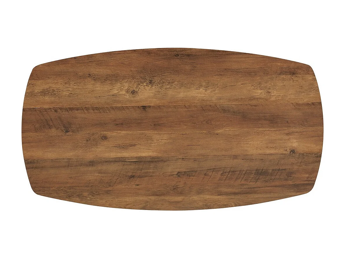 Table basse TUNIS – Coloris bois de manguier – Table basse rectangulaire 130x70 cm – MDF & métal – Design original