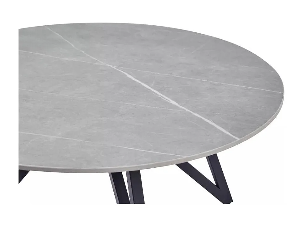 Table basse Beliziona/Pierre/Métal/Gris