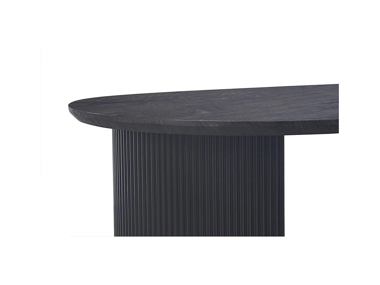 Mesa baja VAGOS – Color marrón oscuro – Mesa baja rectangular 120x70 cm – MDF – Diseño contemporáneo