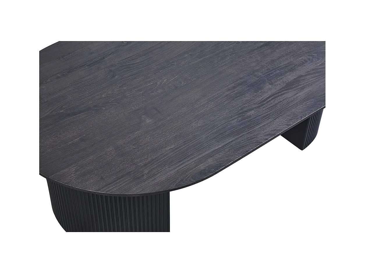 Mesa baja VAGOS – Color marrón oscuro – Mesa baja rectangular 120x70 cm – MDF – Diseño contemporáneo