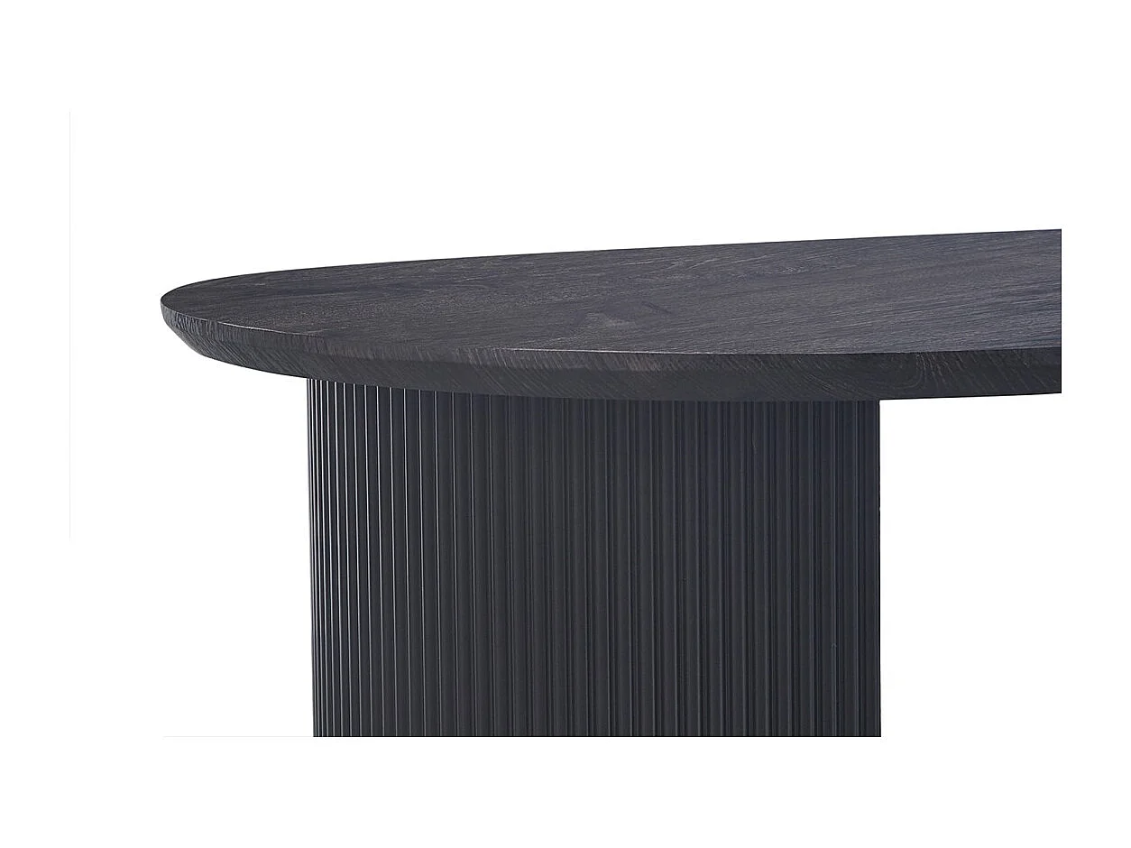 Mesa de centro VAGOS – Cor marrom escuro – Mesa de centro retangular 120x70 cm – MDF – Design contemporâneo
