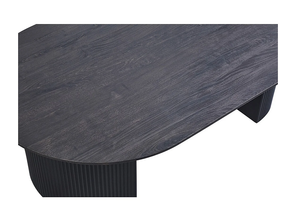 Mesa de centro VAGOS – Cor marrom escuro – Mesa de centro retangular 120x70 cm – MDF – Design contemporâneo