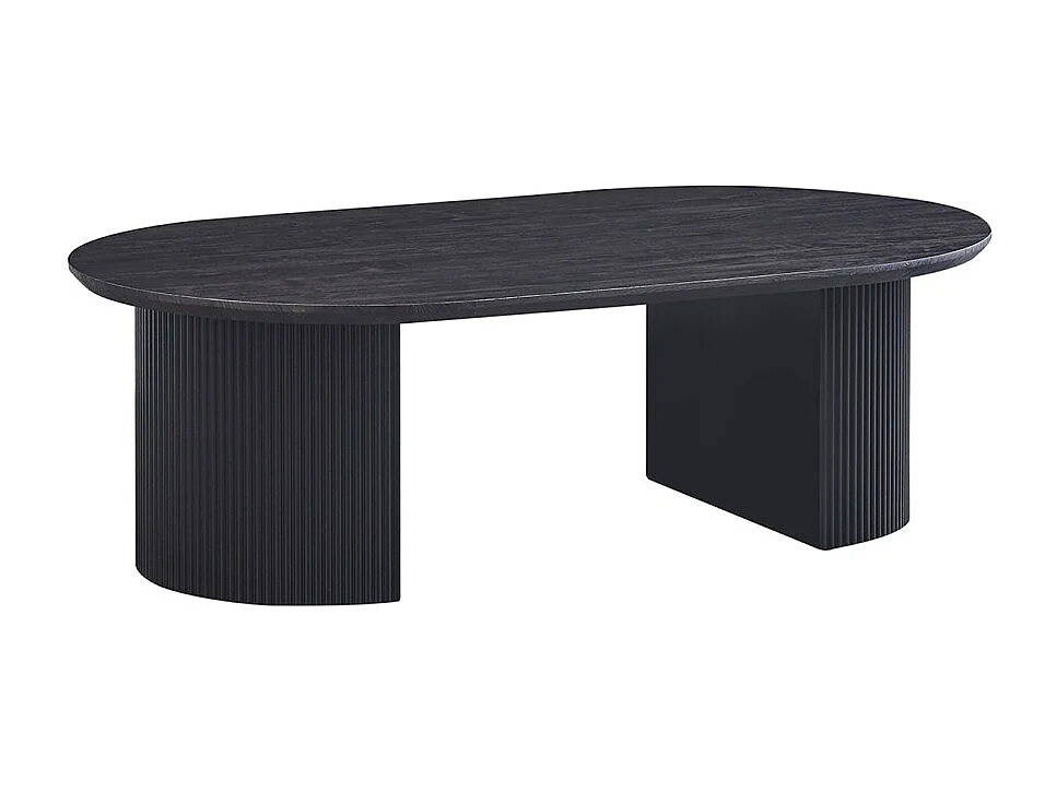 Mesa de centro VAGOS – Cor marrom escuro – Mesa de centro retangular 120x70 cm – MDF – Design contemporâneo