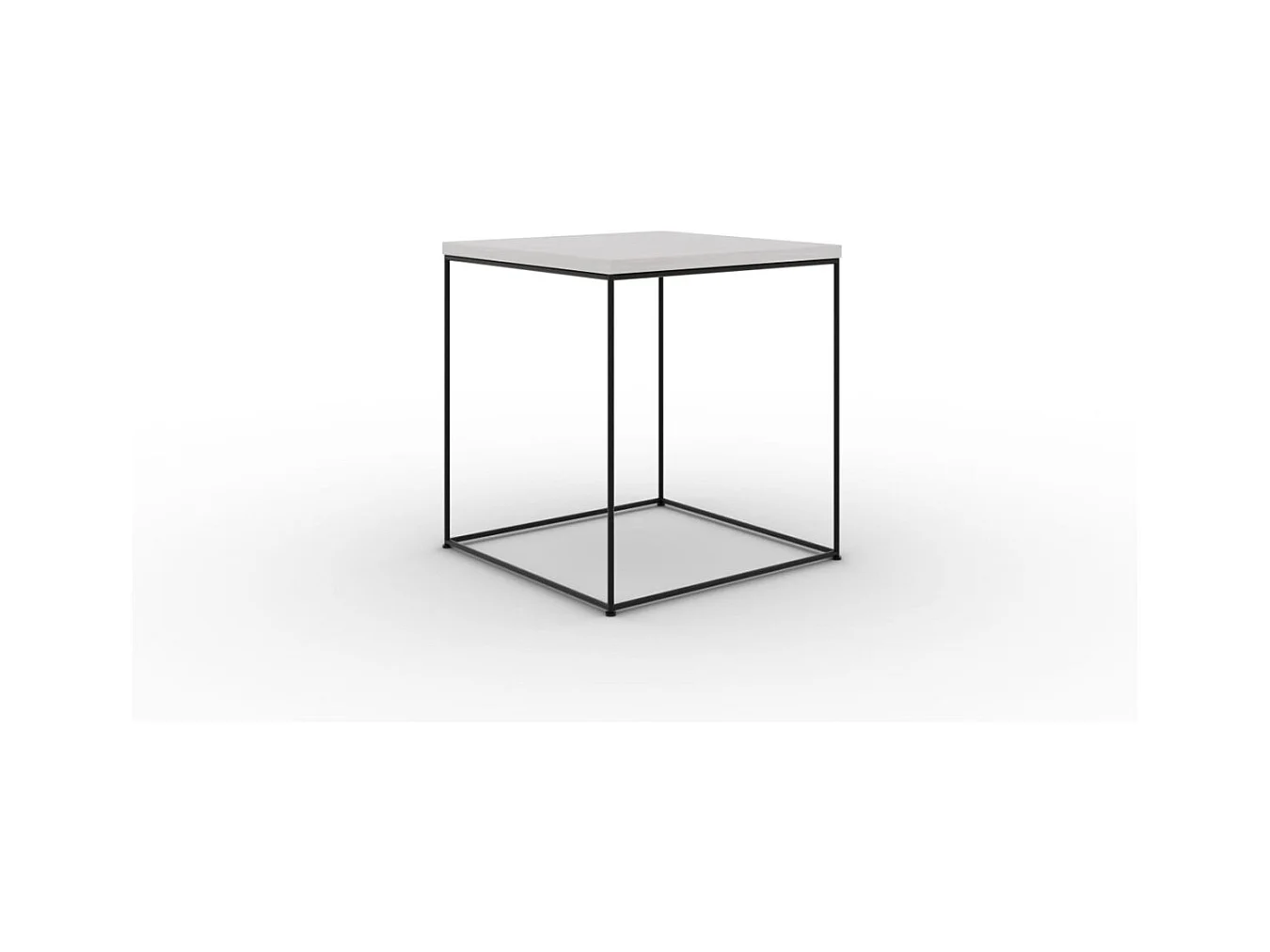 Table de canapé Arina/Métal/Contreplaqué/Gris