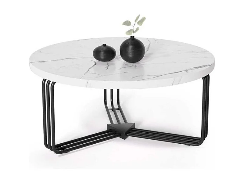 Couchtisch Antica Lux/Metall/MDF/Weiß