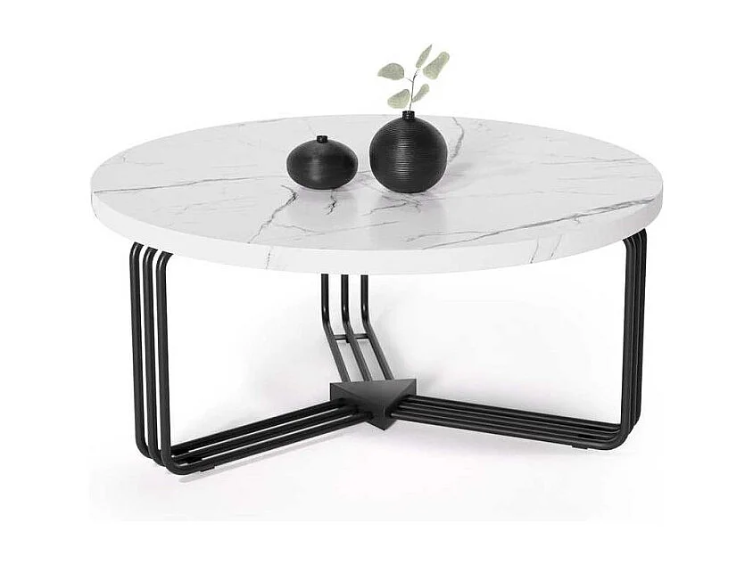 Couchtisch Antica Lux/Metall/MDF/Weiß