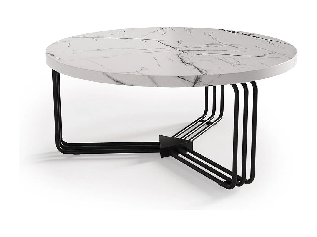 Couchtisch Antica Lux/Metall/MDF/Weiß