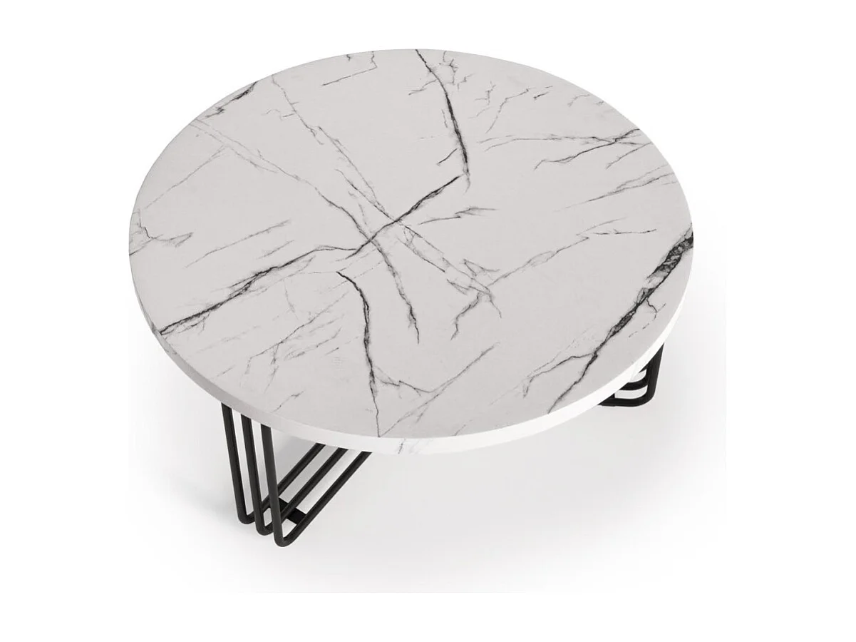 Couchtisch Antica Lux/Metall/MDF/Weiß