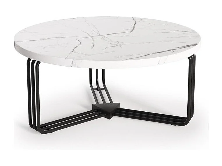 Couchtisch Antica Lux/Metall/MDF/Weiß