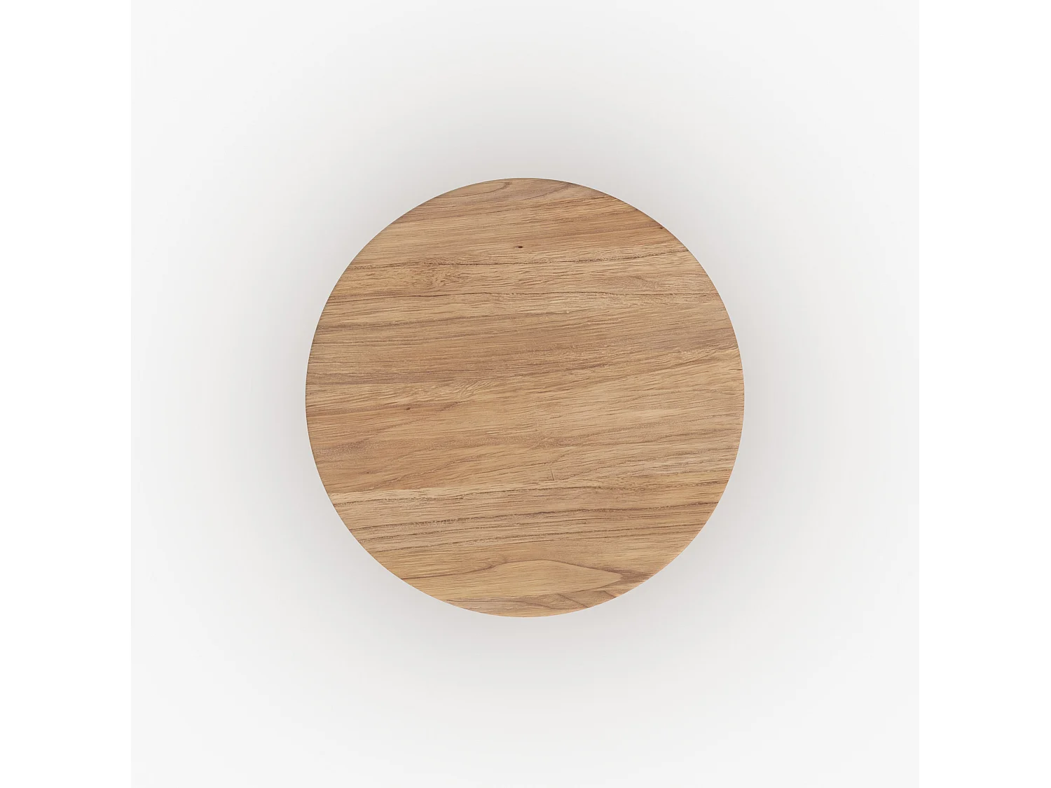 Runde Couchtisch aus massivem Mindi-Holz - Galia