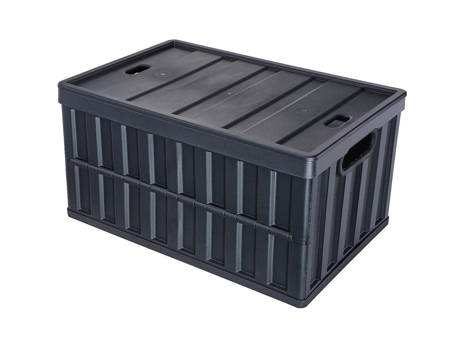 Bacs de Rangement SucceBuy Pliables SucceBuy 65 L, Lot de 3 avec Couvercles, Empilables et Pliables