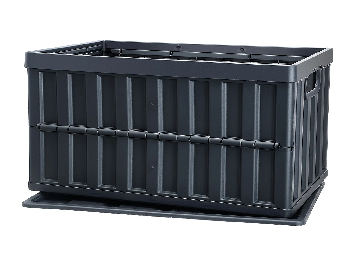 Bacs de Rangement SucceBuy Pliables SucceBuy 65 L, Lot de 3 avec Couvercles, Empilables et Pliables