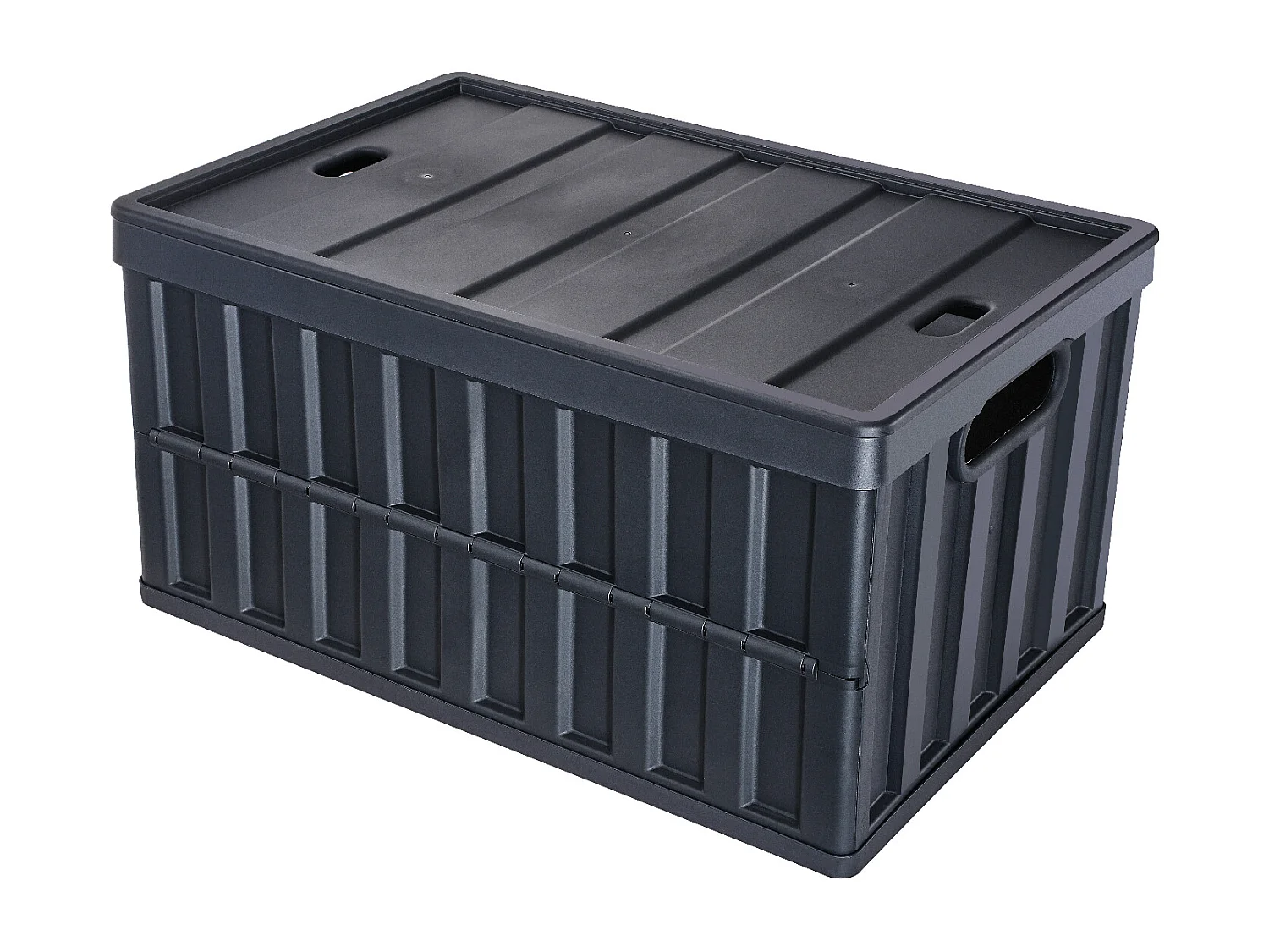 Bacs de Rangement SucceBuy Pliables SucceBuy 65 L, Lot de 3 avec Couvercles, Empilables et Pliables