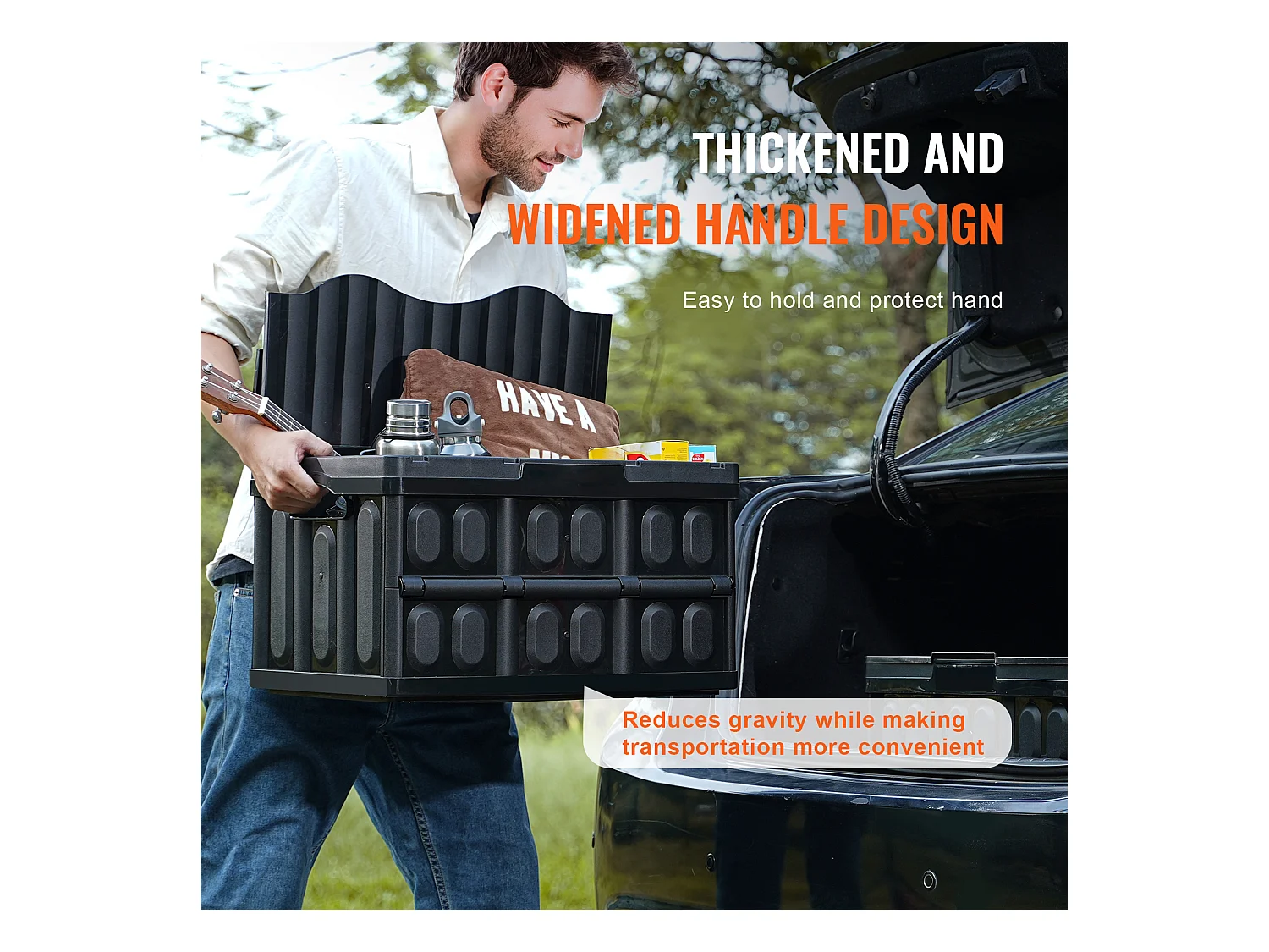 Bacs de Rangement Pliables SucceBuy 45 L avec Couvercles, Lot de 3, Conteneurs Empilables