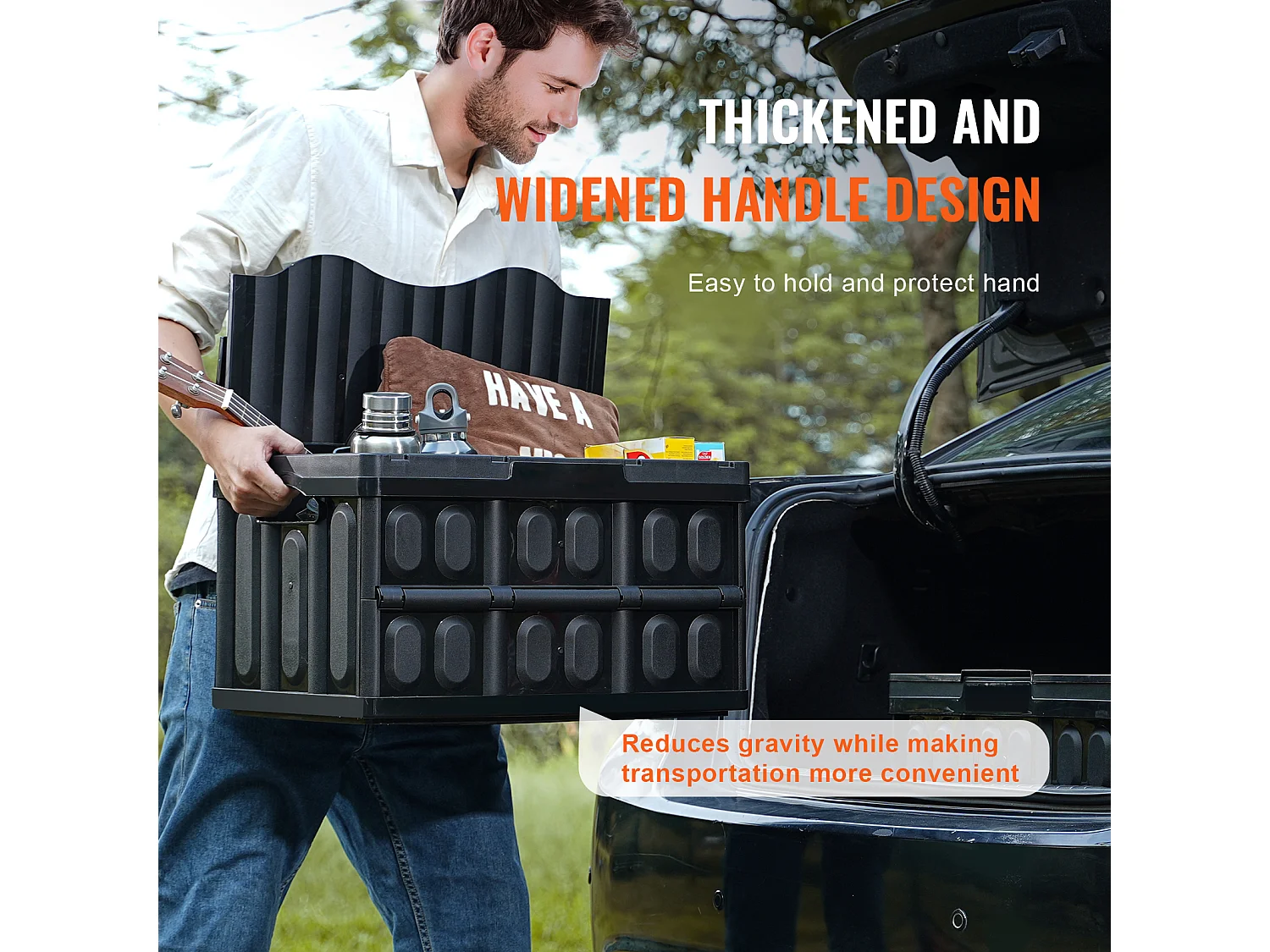 Bacs de Rangement Pliables SucceBuy 45 L avec Couvercles, Lot de 3, Conteneurs Empilables