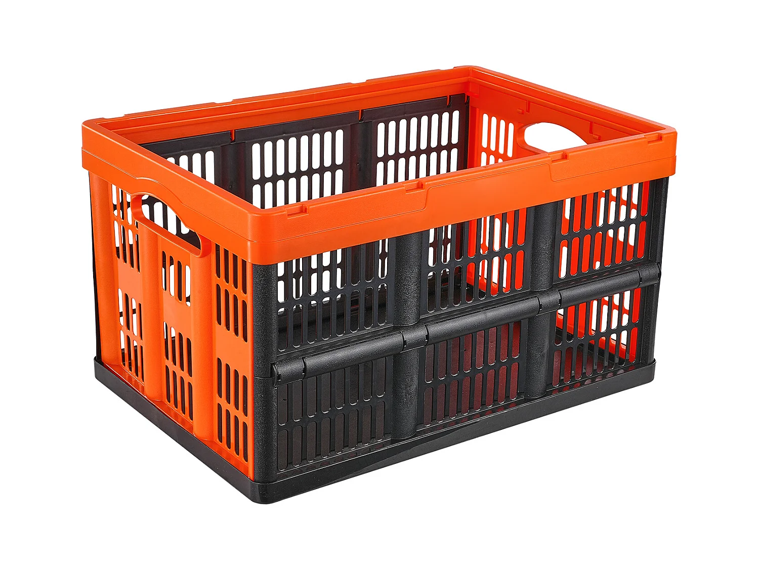 Paniers de Rangement SucceBuy Pliables, 45 L, Plastique Pliable, Lot de 3, Empilables - Solution Pratique pour Trier et Ranger Vos Effets