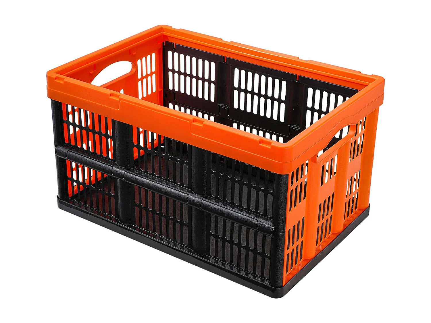 Paniers de Rangement SucceBuy Pliables, 45 L, Plastique Pliable, Lot de 3, Empilables - Solution Pratique pour Trier et Ranger Vos Effets