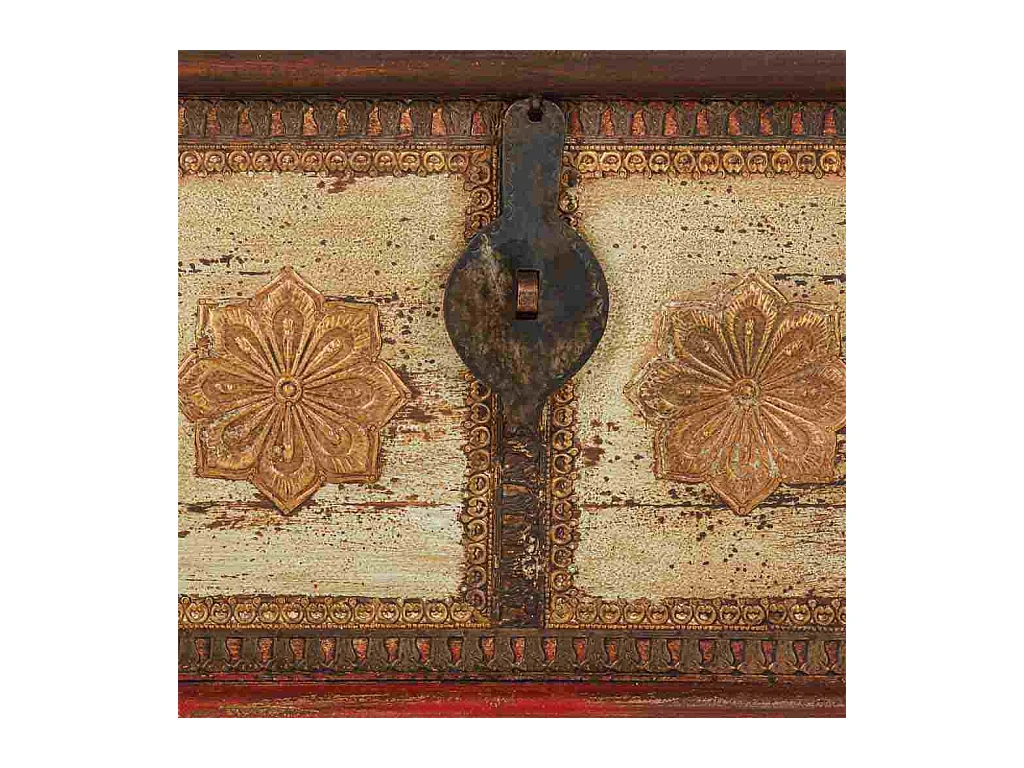 Baú de madeira marrom 115x40x46