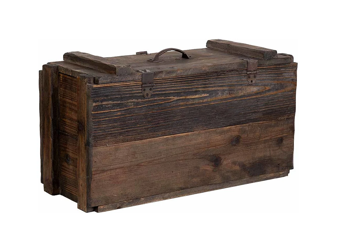 Caixa de madeira 61x27x33,5h cm