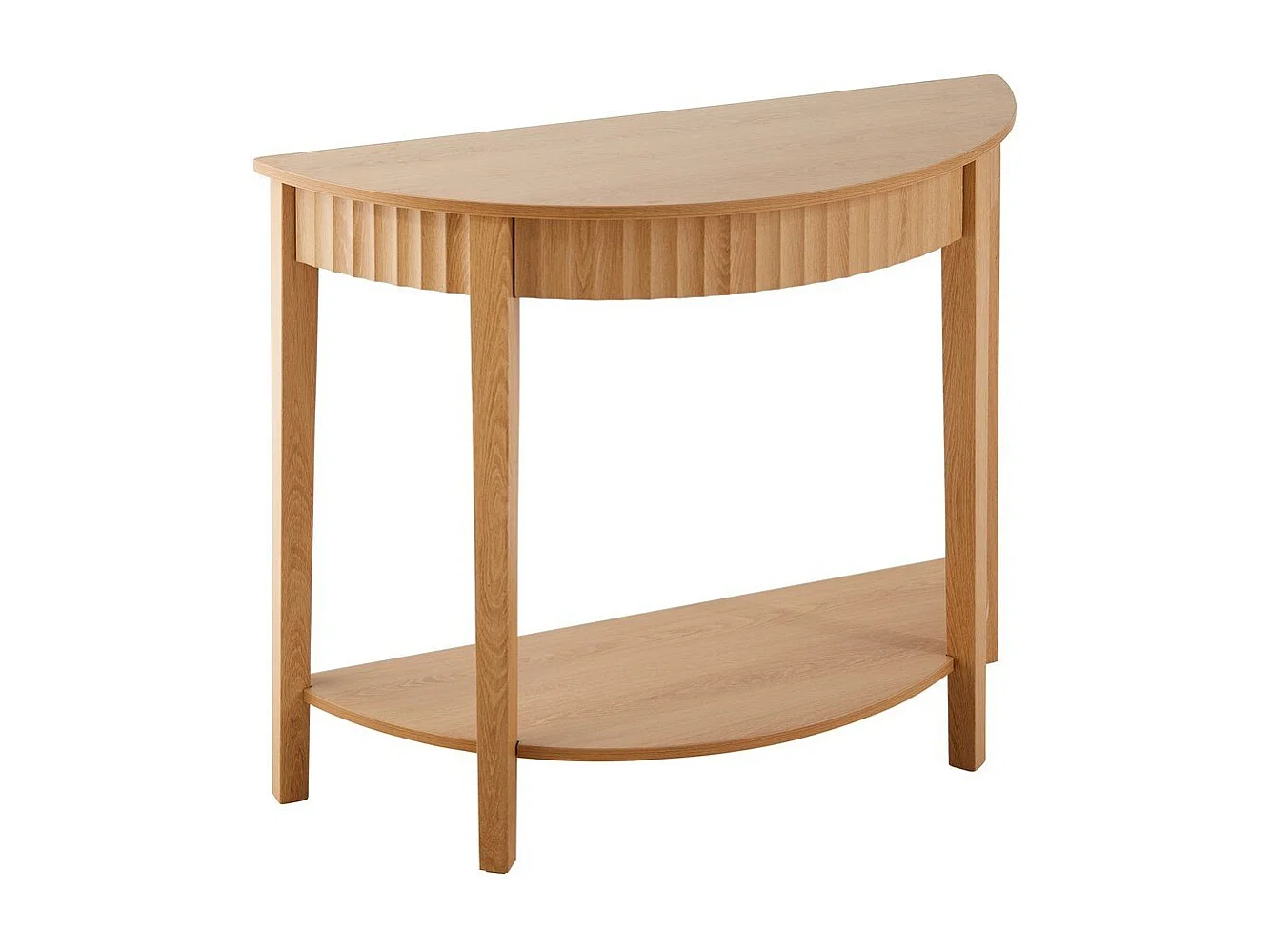 Console arrondie avec effet vague à 2 niveaux H76 cm - BOLOGNE