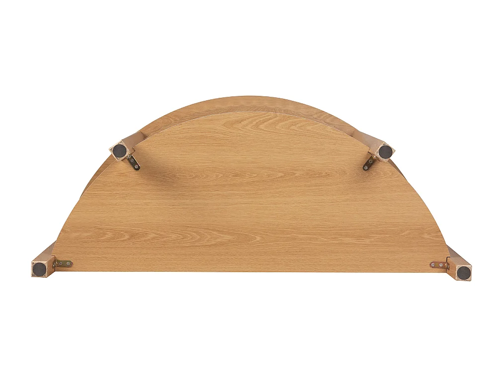 Console arrondie avec effet vague à 2 niveaux H76 cm - BOLOGNE