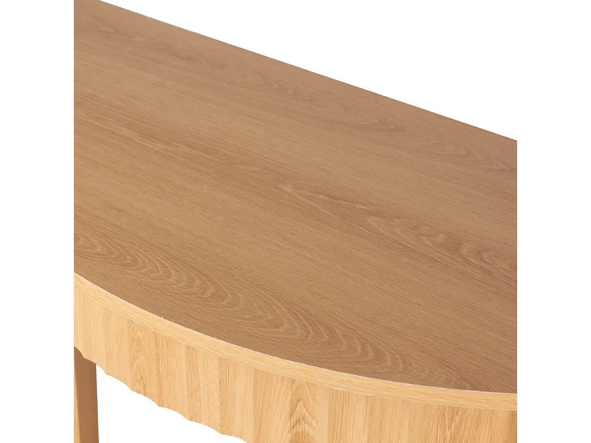 Afgeronde console met golfeffect en 2 niveaus, hoogte 76 cm – BOLOGNE