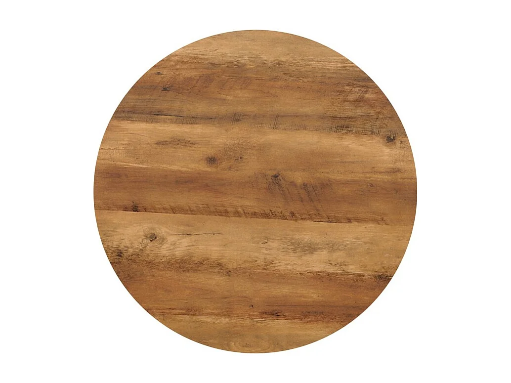 Set de 2 mesas bajas TÚNEZ – Color madera de mango – MDF & metal – Estilo industrial y armonioso