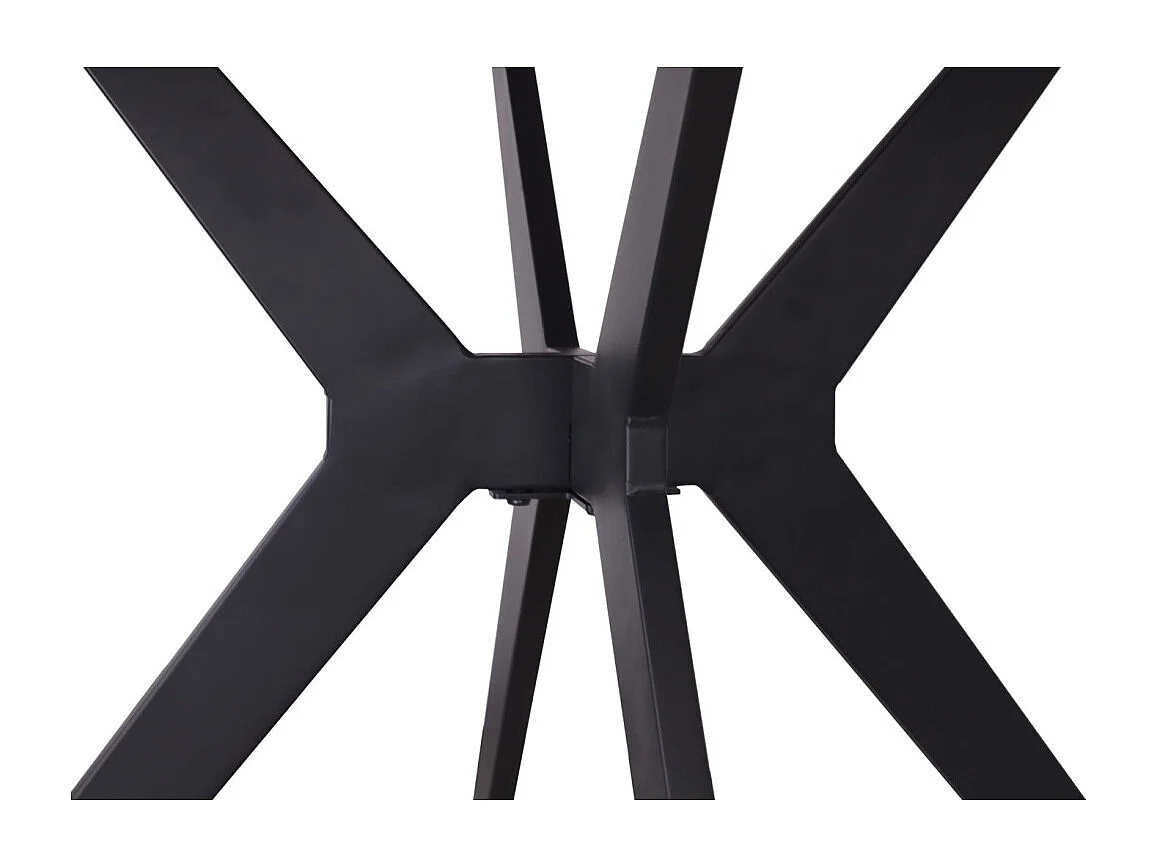 Ronde eettafel ARVENA – 110 cm – Blad van gesinterde steen – Kleur grijs – Eigentijds en robuust ontwerp