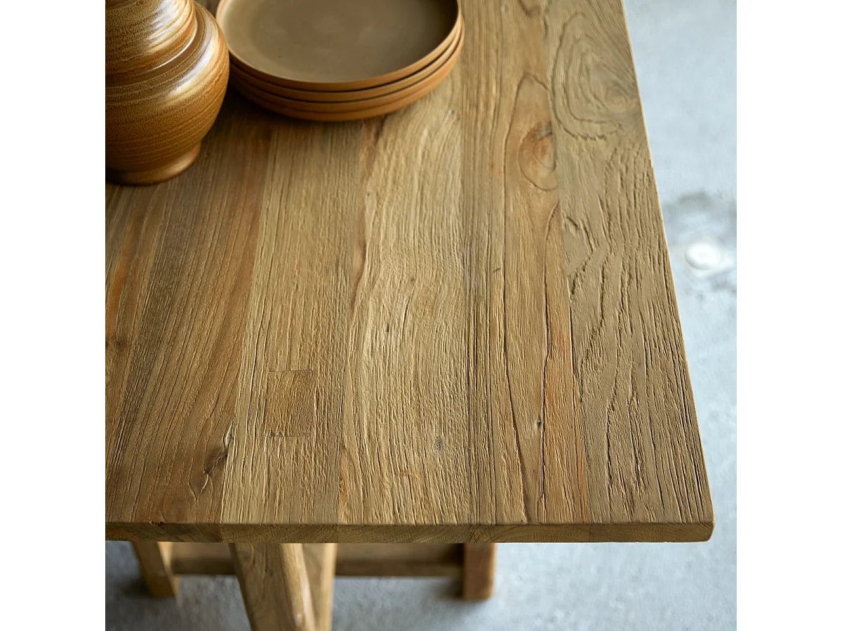 Esstisch Antonia aus massivem Recycling-Teak 200