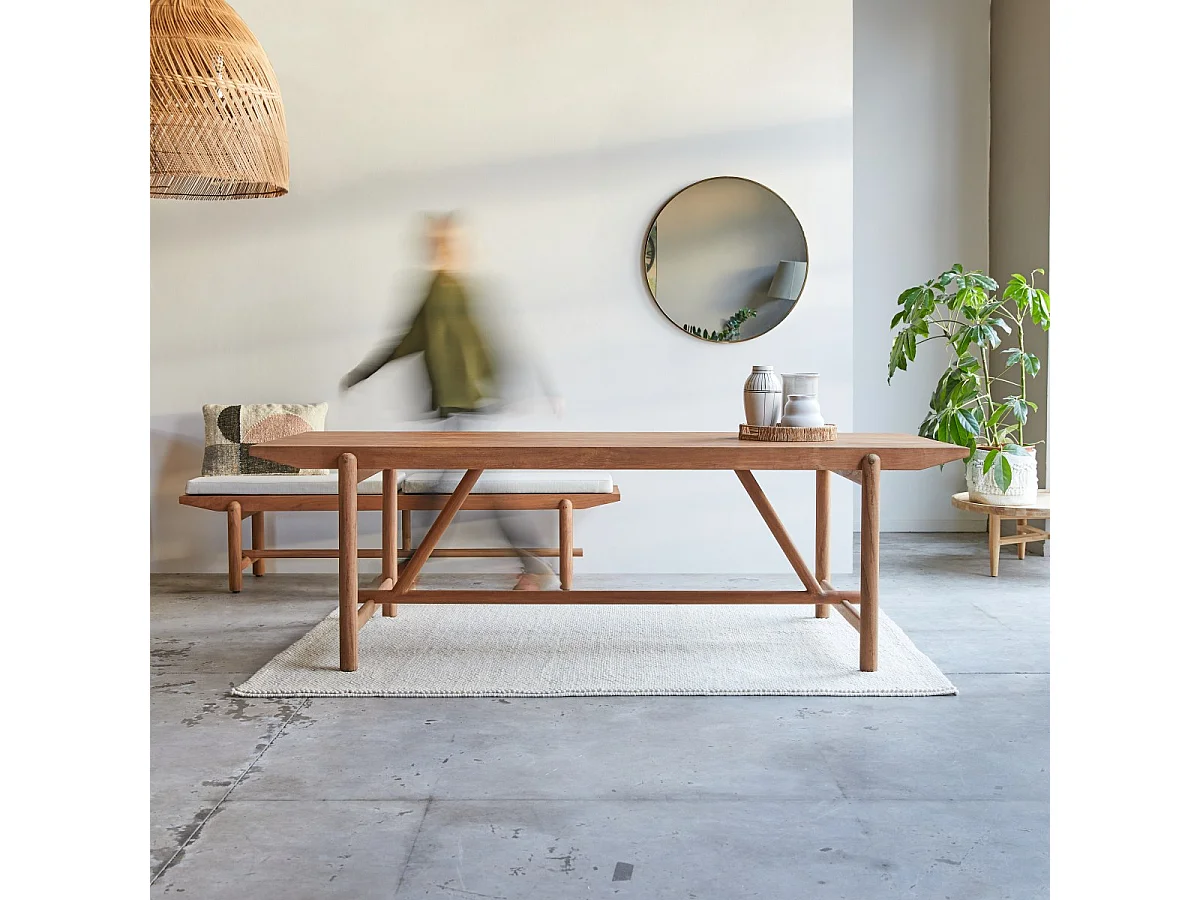 Table en bois de teck massif Fado 6/8 pers.