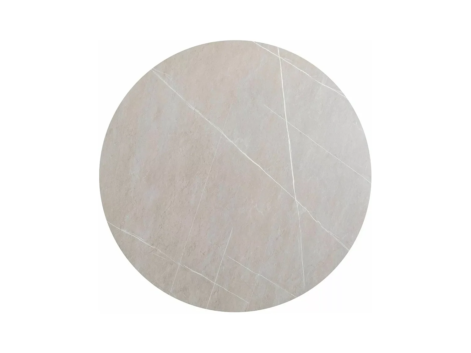 Tavolo da pranzo Murano (o90x76)/Ceramica/Rotondo/Grigio