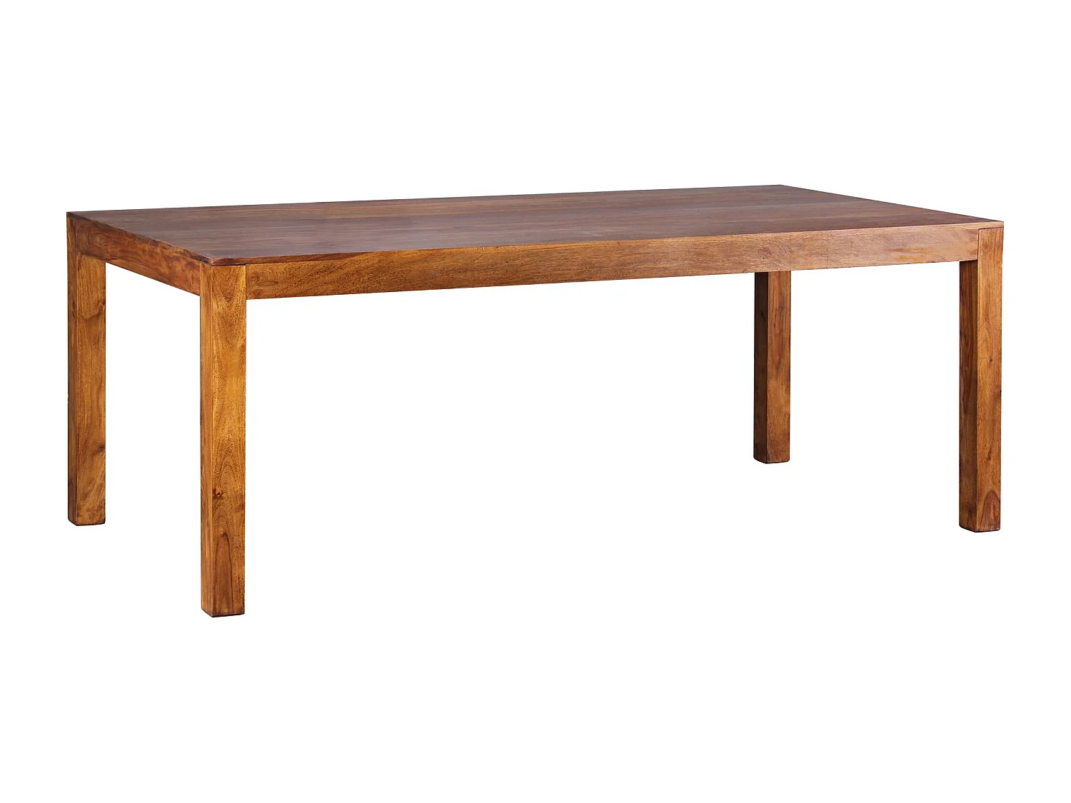 Table de Salle à Manger 200x100x76 cm en Bois Massif de Sheesham Style Intemporel, Table de