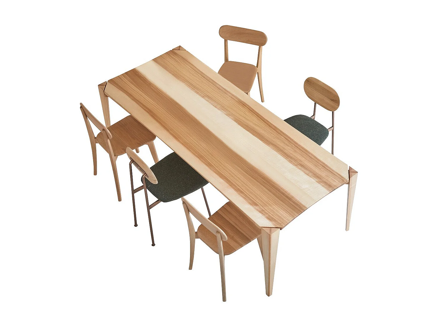 Tisch Paulin aus massiver Olivenesche 6-8 Pers.