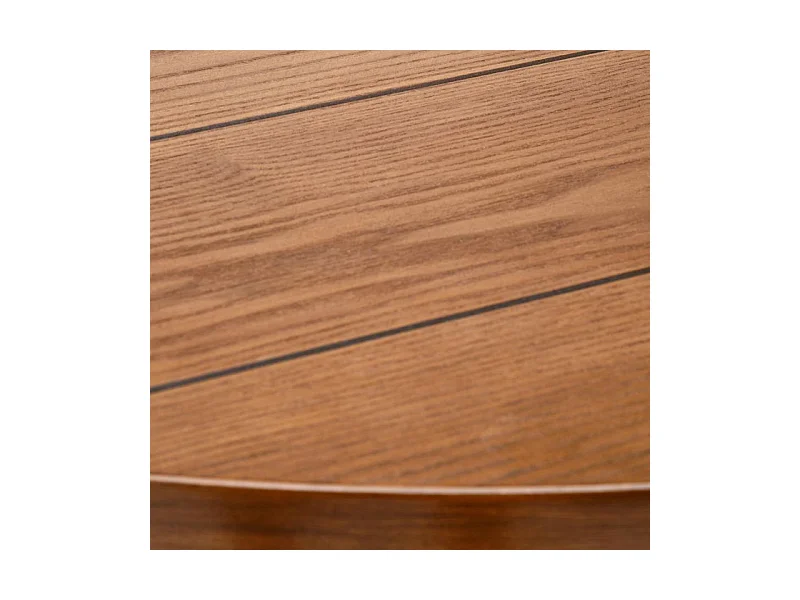 Table de salle à manger ronde 105 cm noyer JOHN