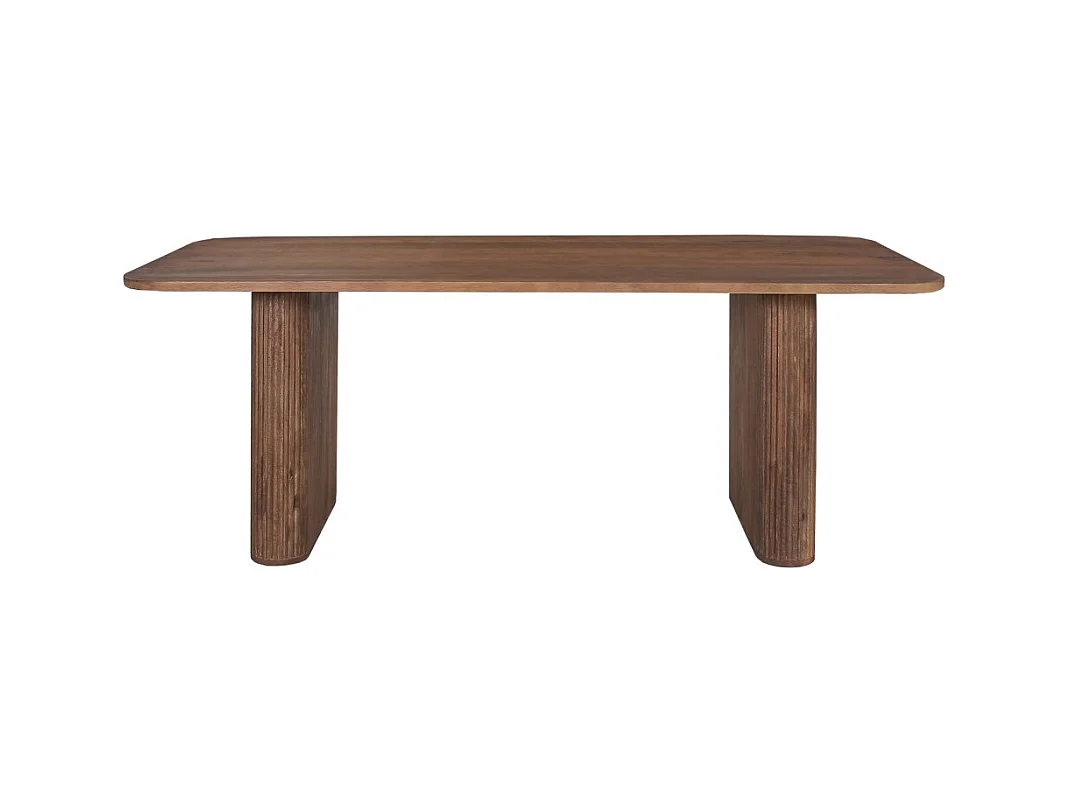 Table à manger TALVORA – 200 cm – Bois de manguier massif – Style contemporain – Finition naturelle robuste