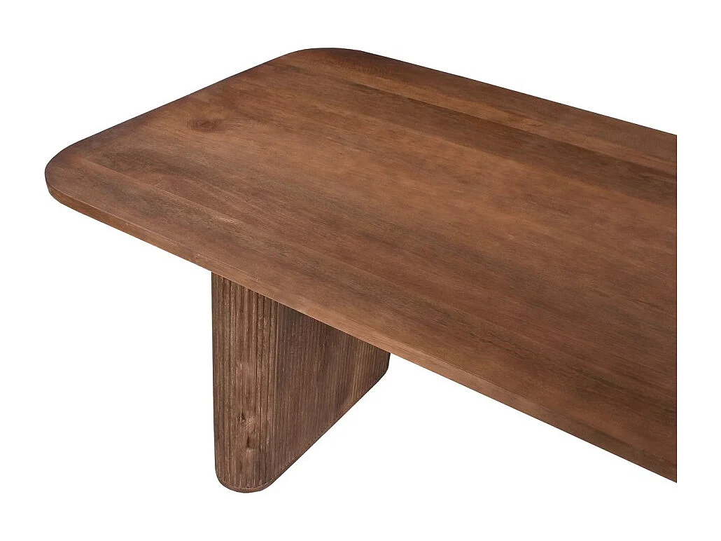 Table à manger TALVORA – 200 cm – Bois de manguier massif – Style contemporain – Finition naturelle robuste