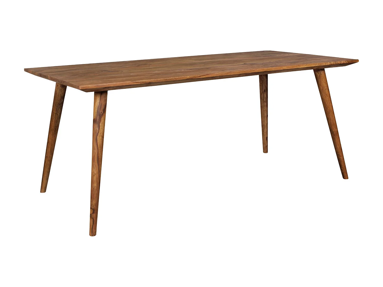 Table de Salle à Manger 180x80x76 cm en Bois Massif de Sheesham, Table de Cuisine Moderne