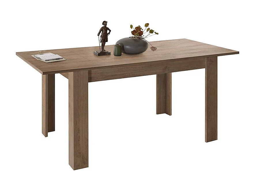 Tavolo allungabile moderno "Venus" in legno rovere cm 137/185x90 79h