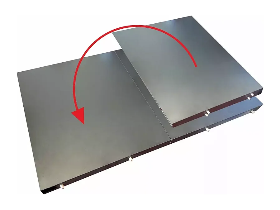 Table à manger Nevio (85x125-170)/Extensible/Barun&Noir