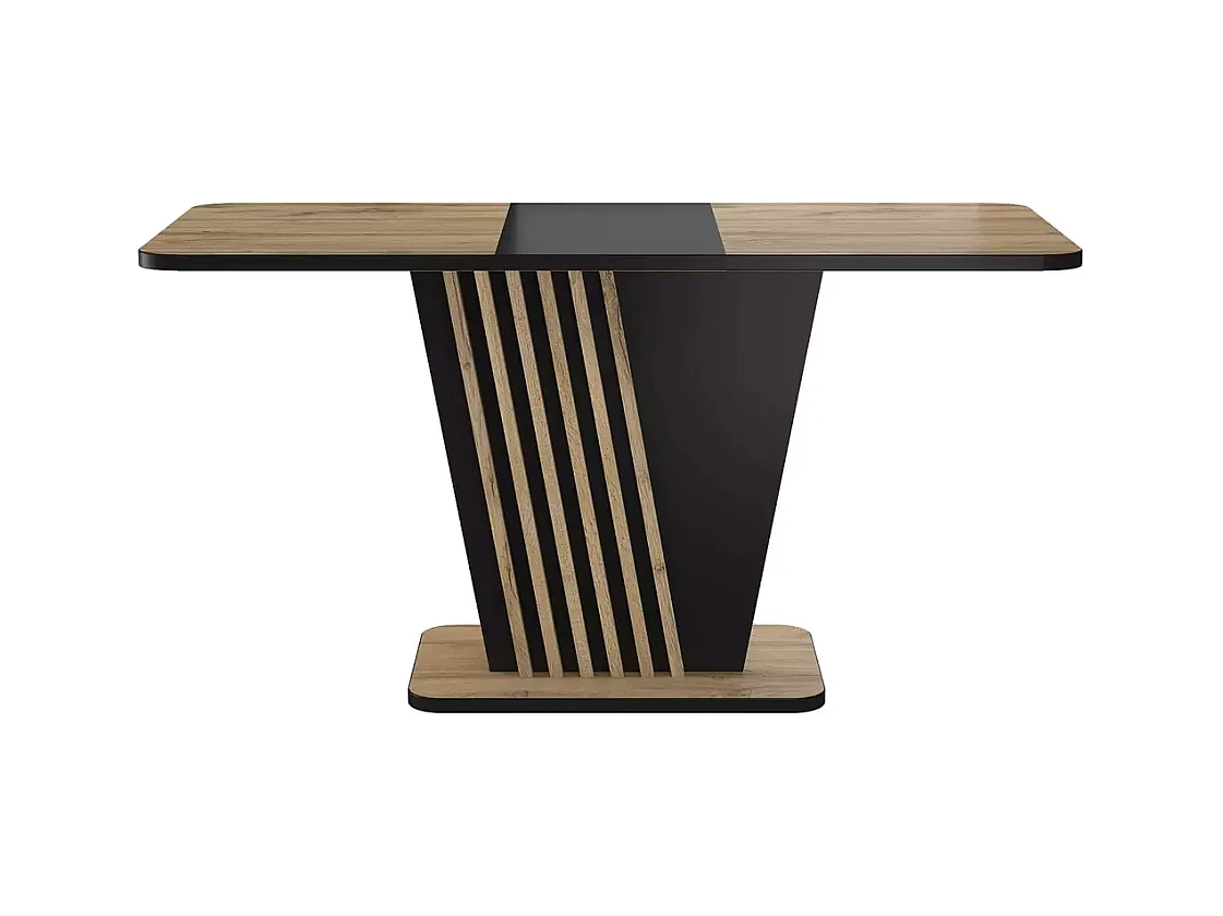 Table à manger Nevio (85x125-170)/Extensible/Barun&Noir