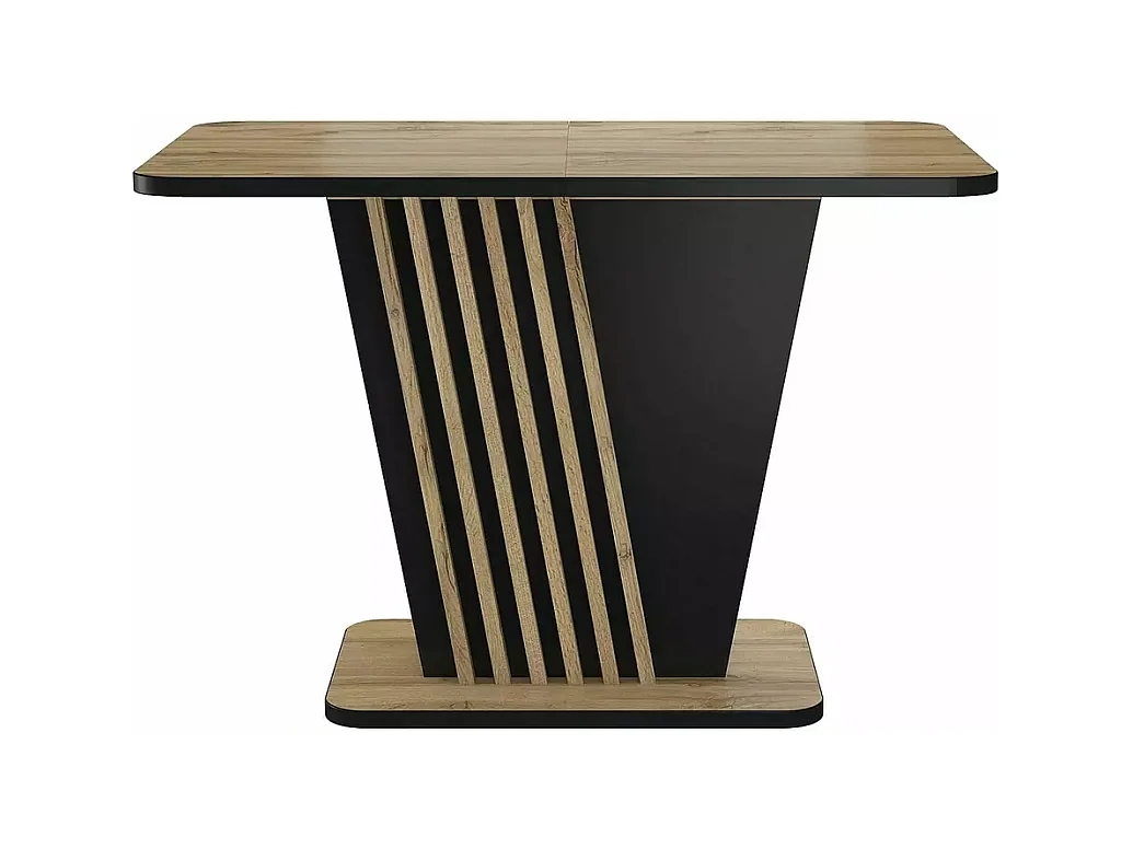 Table à manger Nevio (85x125-170)/Extensible/Barun&Noir